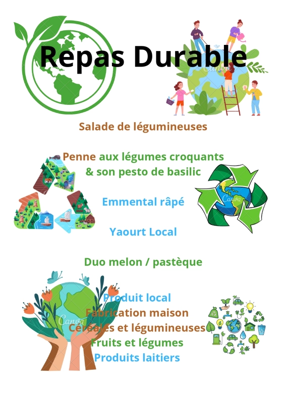 Jeudi 6 juin - repas durable