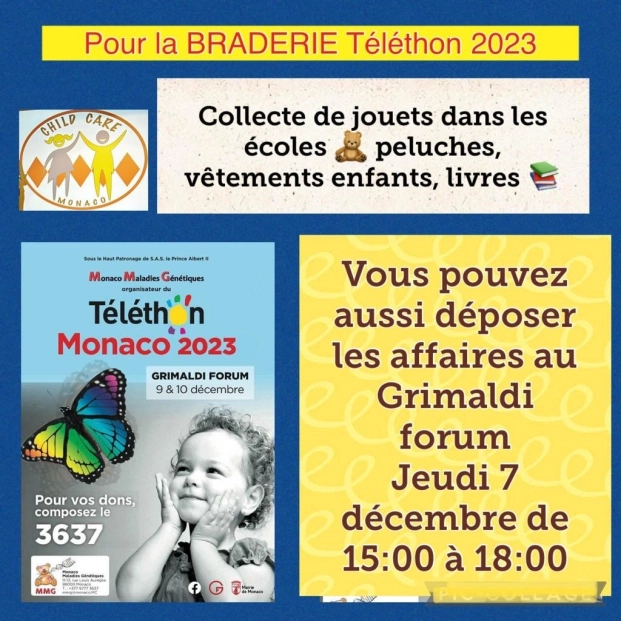 DONS POUR LA BRADERIE DU TELETHON 2023